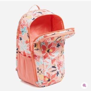 Vera Bradley Lighten Up Travel backpack in Forest Lily Coral. New with Tags